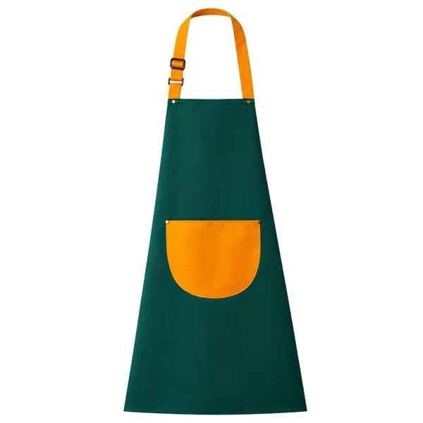 12 oz. Double frock Kitchen Apron w/ Contrast strap & Pocket