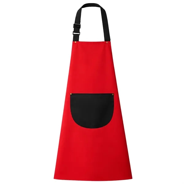 12 oz. Double frock Kitchen Apron w/ Contrast strap & Pocket