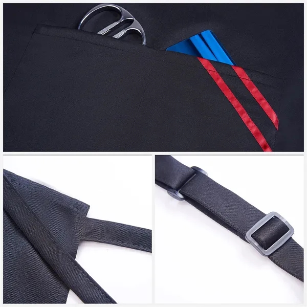 12 oz. Woven knitted Kitchen Aprons w/ 2 Pockets with accent
