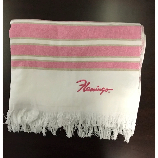 36x70 Turkish Beach Towel With Fringes - 36x70 Turkish Beach Towel With Fringes - Image 12 of 32