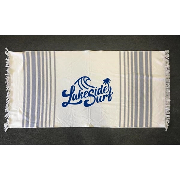 36x70 Turkish Beach Towel With Fringes - 36x70 Turkish Beach Towel With Fringes - Image 16 of 32