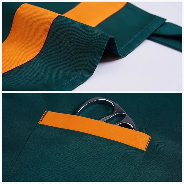12 oz Woven knitted Two-Tone Kitchen Aprons w/ 2 pockets