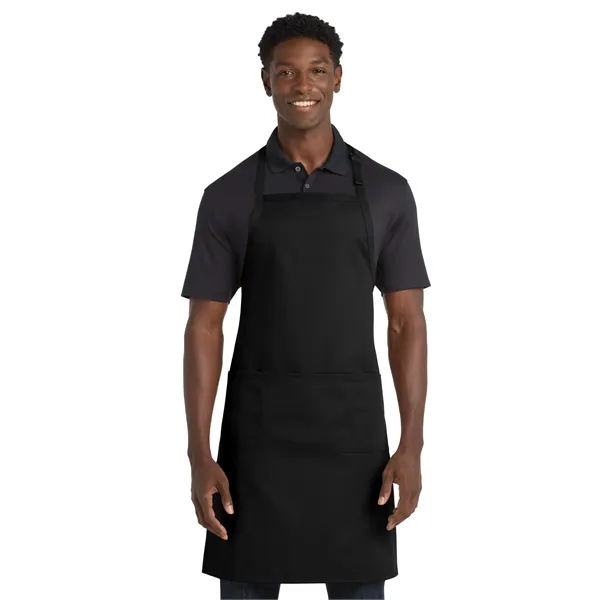 Port Authority Easy Care Extra Long Bib Apron with Stain ...