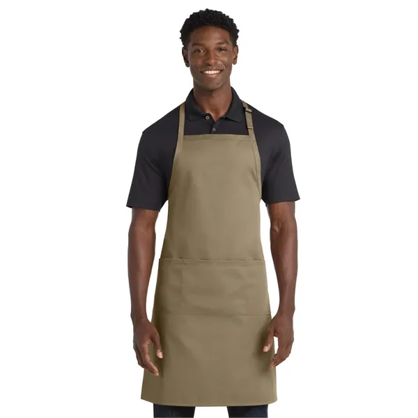 Port Authority Easy Care Extra Long Bib Apron with Stain ...