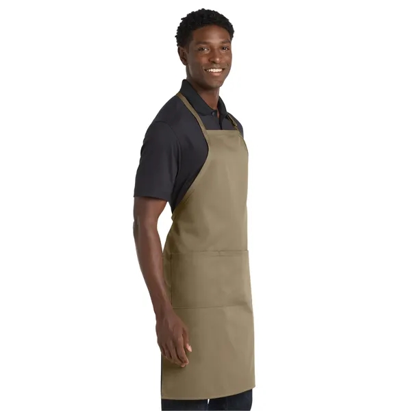 Port Authority Easy Care Extra Long Bib Apron with Stain ...