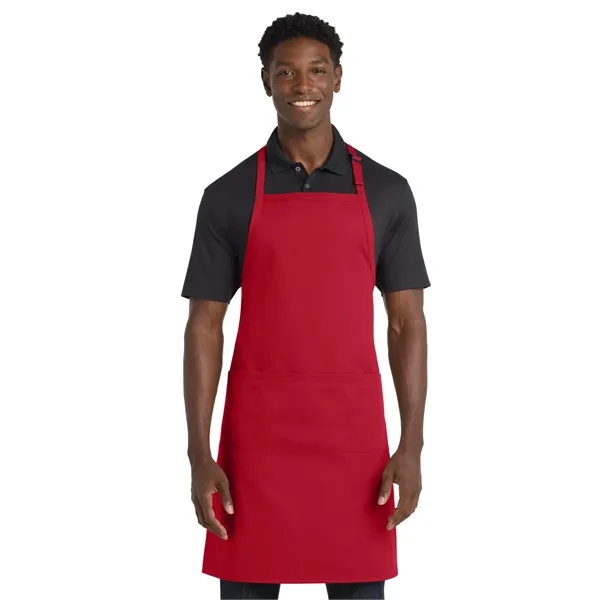 Port Authority Easy Care Extra Long Bib Apron with Stain ...