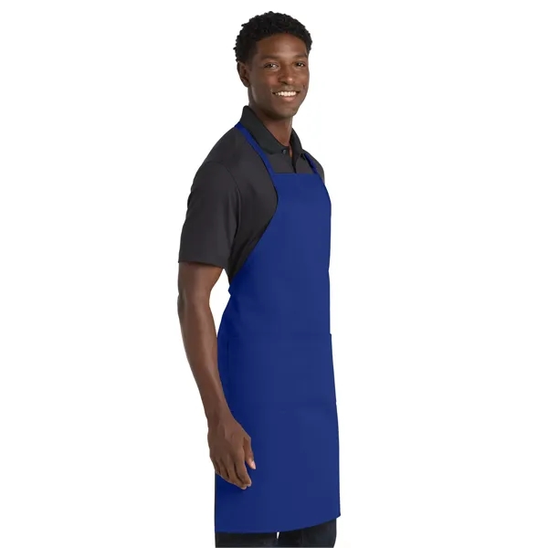 Port Authority Easy Care Extra Long Bib Apron with Stain ...