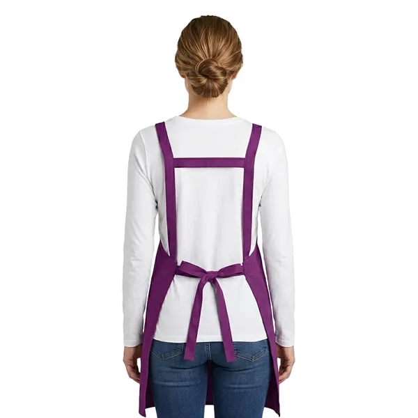 12 oz Woven knitted Kitchen Apron w/ Coloful Trim & 2 pocket