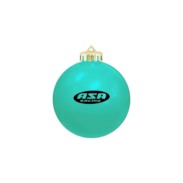 3 1/4" USA-Made Round Glossy Shatterproof Ornament