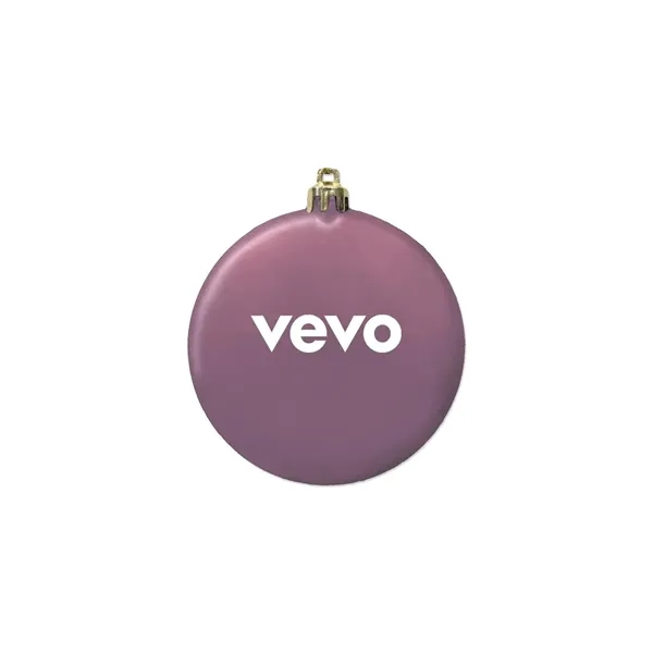 3" Satin Finish Flat Shatterproof Ornament