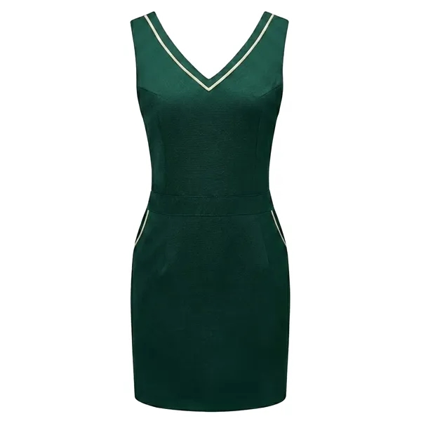 12 oz Woven knitted V-neck Kitchen Apron