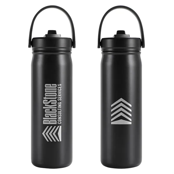 Lennon 20 oz Eco-friendly Straw Lid Vacuum Bottle