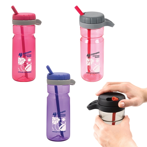 OXO - Strive Insulated Water Bottle - 24 oz - Pink - Dishwasher Safe