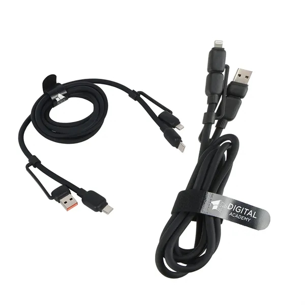 Custom Torque Flex 4-in-1 60W PD 59- Silicone Charging Cable