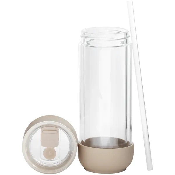 16 oz Ember Glass Cold Drink Travel Tumbler