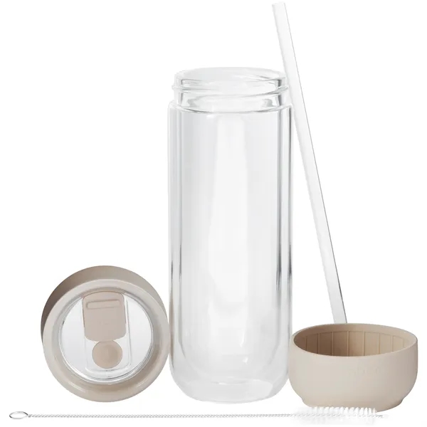 16 oz Ember Glass Cold Drink Travel Tumbler