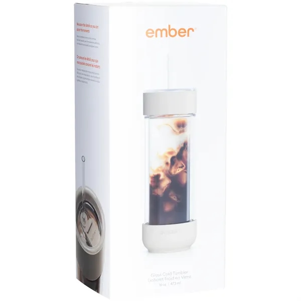 16 oz Ember Glass Cold Drink Travel Tumbler
