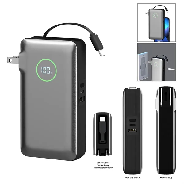 Custom 10,000 mAh PhoneSuit® Journey AC All-In-One Portable Batt...