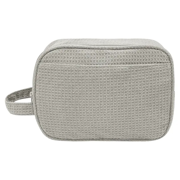 Custom Finley rPET Waffle Knit Toiletry Bag