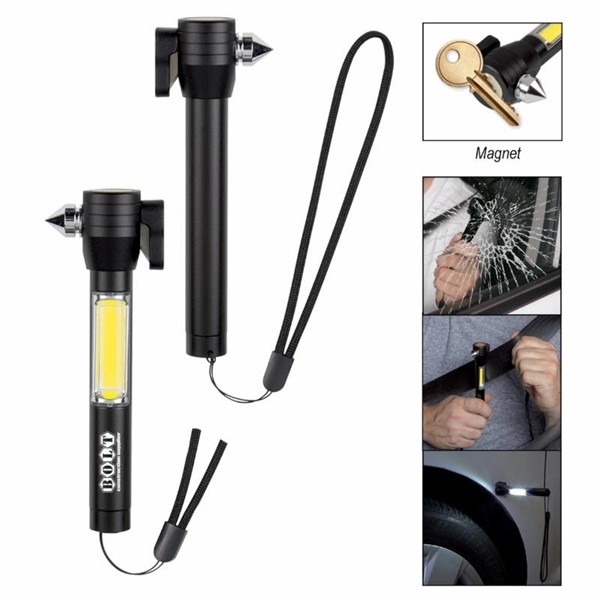 Emergency 4-in-1 Cutter, Hammer, Light, and Magnet - Emergency 4-in-1 Cutter, Hammer, Light, and Magnet - Image 0 of 0