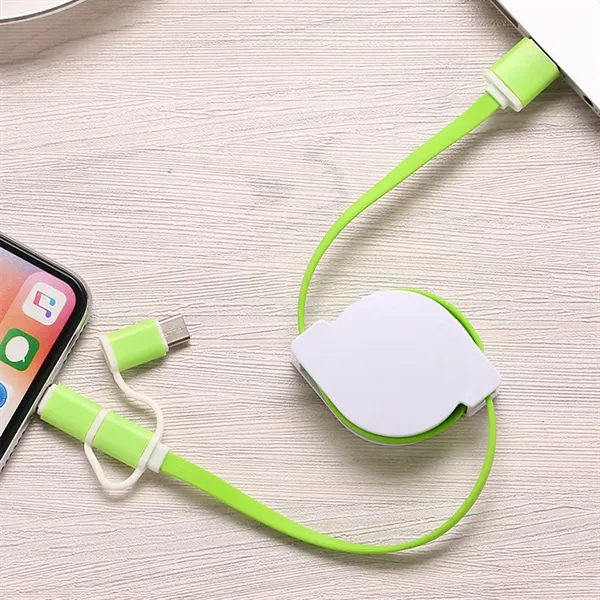 Portable 3 In 1 Retractable Multi Charging Cable