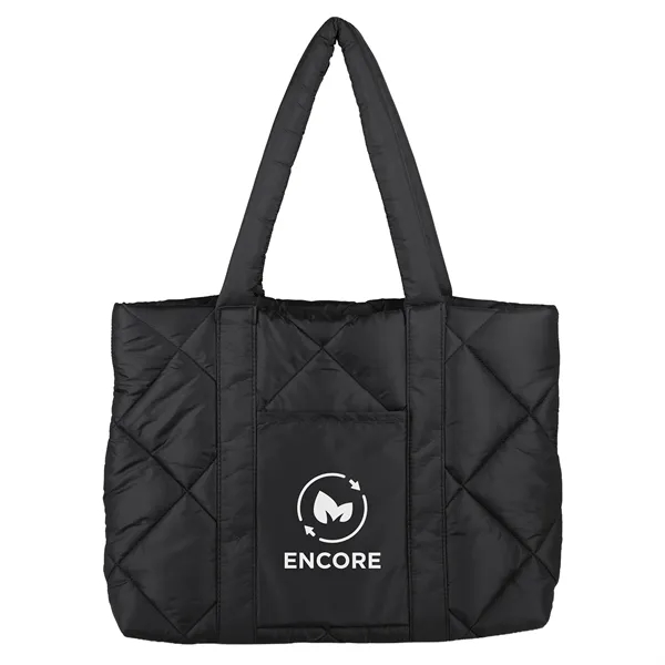 Custom Quilted Puffer Nylon Tote