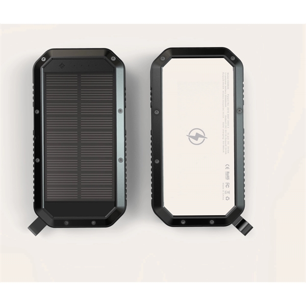 Solar Power Bank 20,000 mah wireless charger--black - Solar Power Bank 20,000 mah wireless charger--black - Image 1 of 8