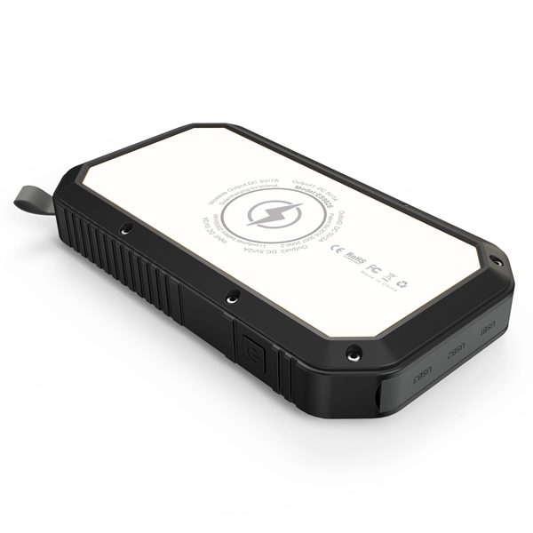 Solar Power Bank 20,000 mah wireless charger--black - Solar Power Bank 20,000 mah wireless charger--black - Image 7 of 8
