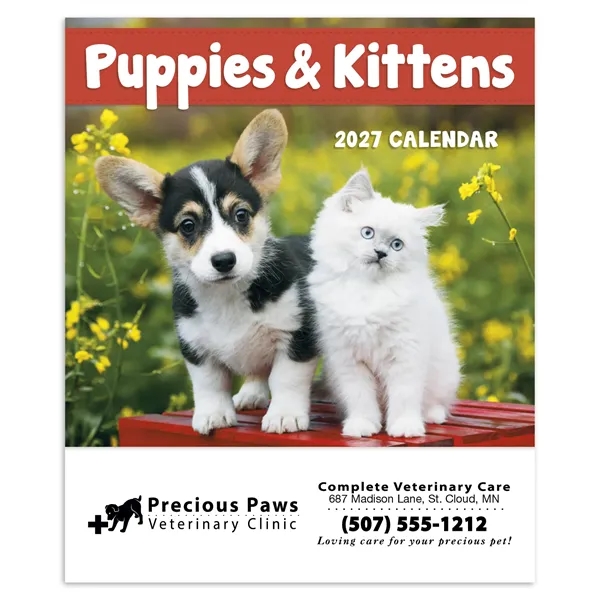 Good Value™ Puppies & Kittens - Mini Calendar