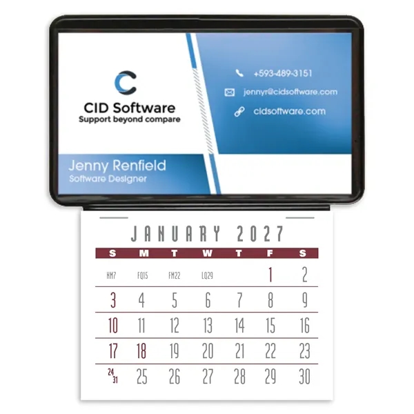 Triumph® Calendars Press-N-Stick Business Card Holder (No...