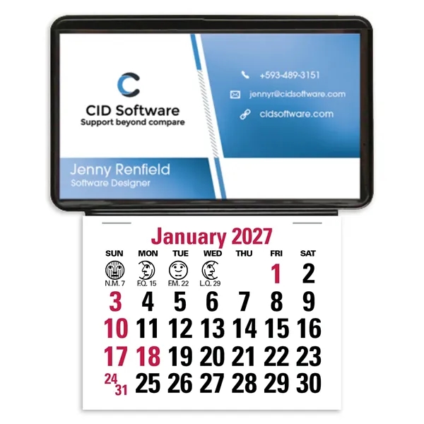 Triumph® Calendars Press-N-Stick Business Card Holder (No...