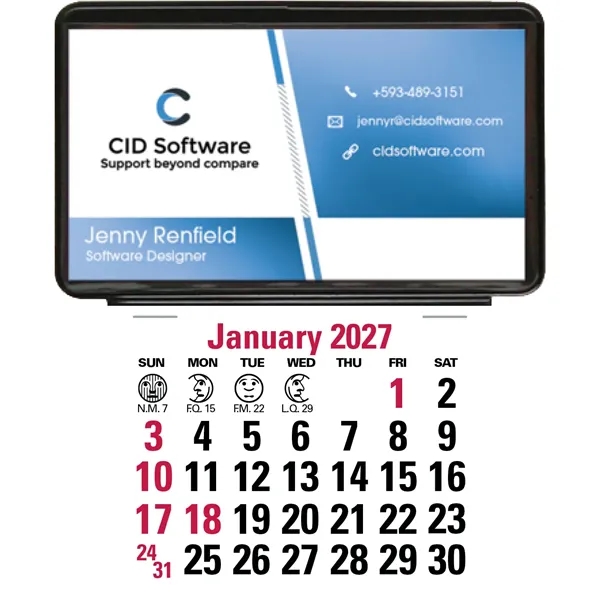 Triumph® Calendars Press-N-Stick Business Card Holder (No...