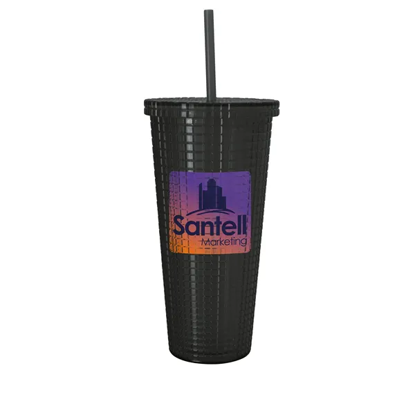 Good Value™ Square-Pattern Double-Wall Tumbler - 23 oz.