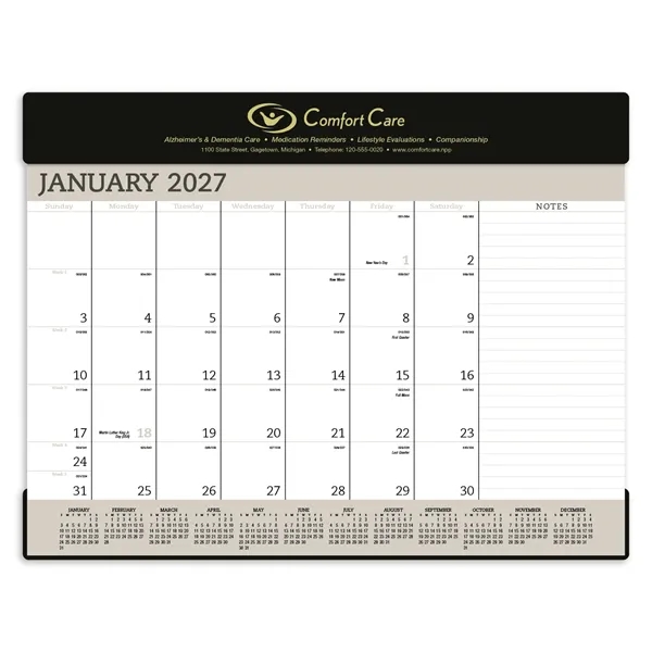 Triumph® Calendars Vinyl Desk Pad