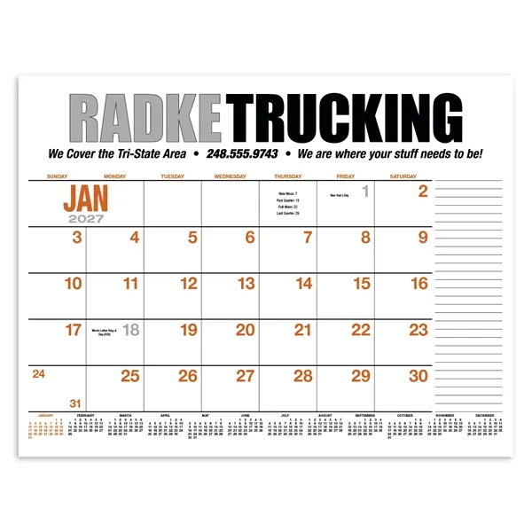 Products 13-Month Desk Pad Calendar