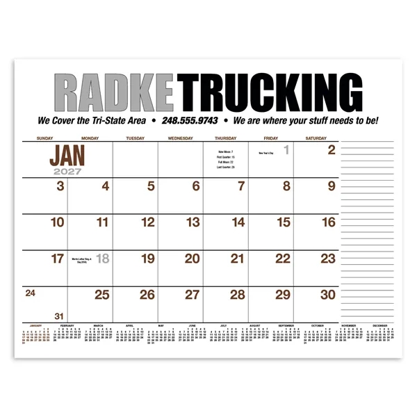Products 13-Month Desk Pad Calendar