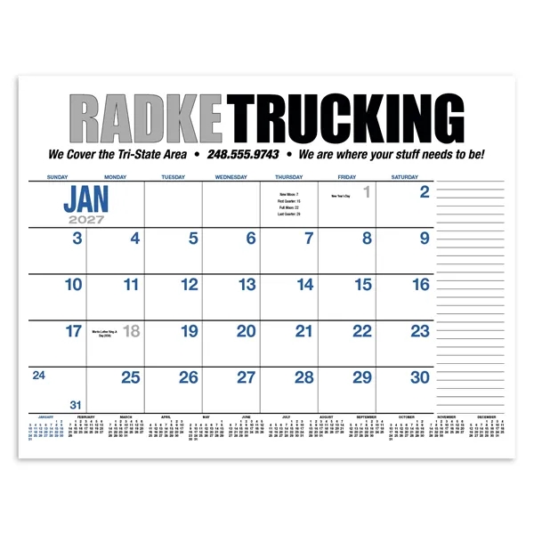 Products 13-Month Desk Pad Calendar