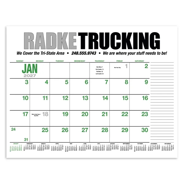 Products 13-Month Desk Pad Calendar