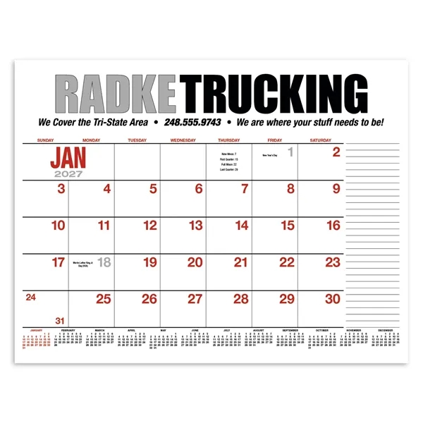 Products 13-Month Desk Pad Calendar