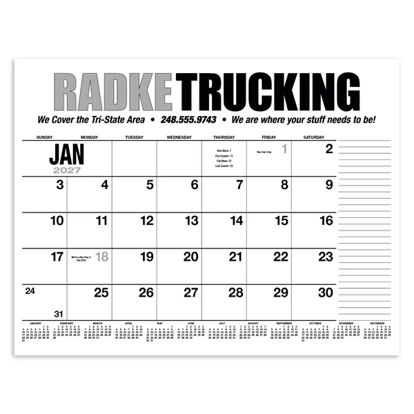 Products 13-Month Desk Pad Calendar