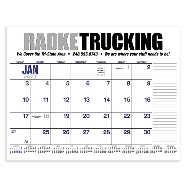 Products 13-Month Desk Pad Calendar