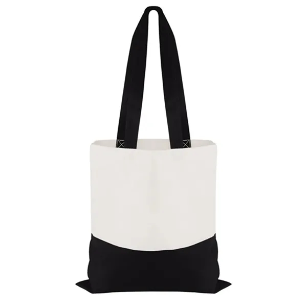 Custom Good Value™ Cotton Colored Accent Flat Tote