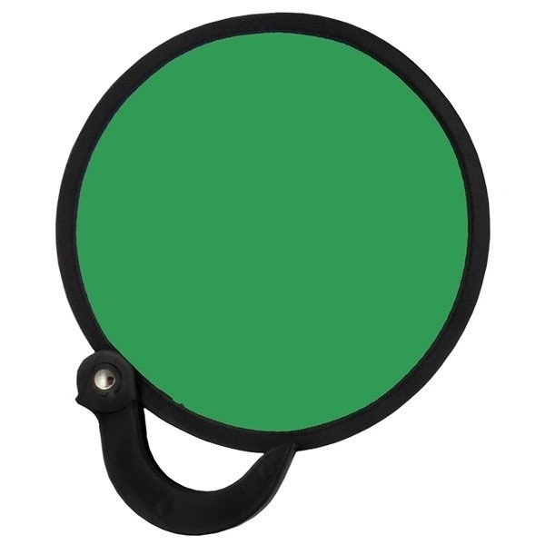 Nylon Foldable Hand Fan with Plastic Handle - Nylon Foldable Hand Fan with Plastic Handle - Image 3 of 10