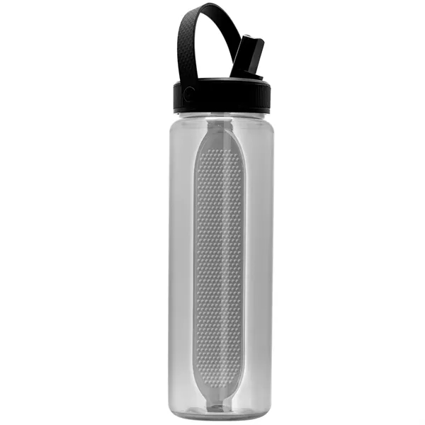 Garyline® Boss Embossed RPET Bottle with Flip-Straw, Swiv...