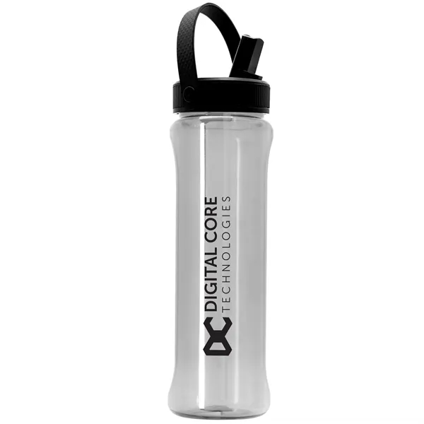 Garyline® Boss Embossed RPET Bottle with Flip-Straw, Swiv...