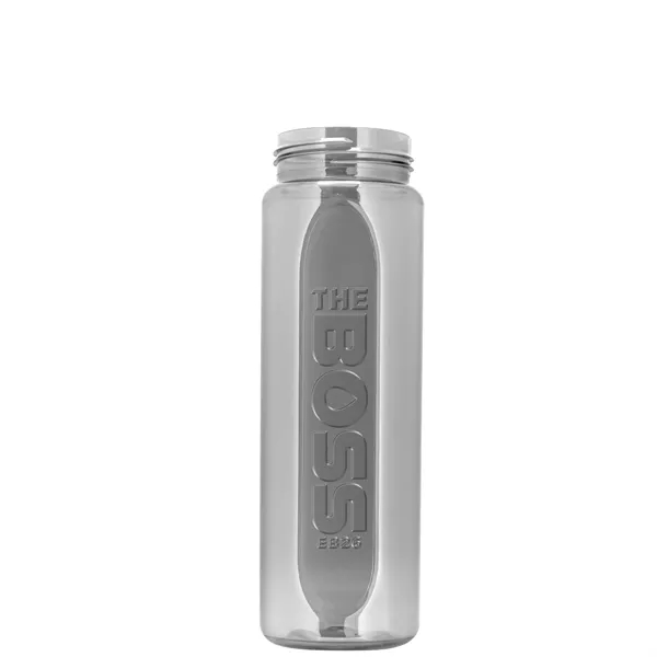Garyline® Boss Embossed RPET Bottle with Flip-Straw, Swiv...