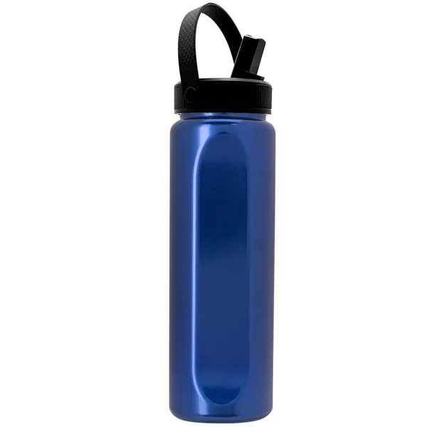 Garyline® Boss Embossed RPET Bottle with Flip-Straw, Swiv...