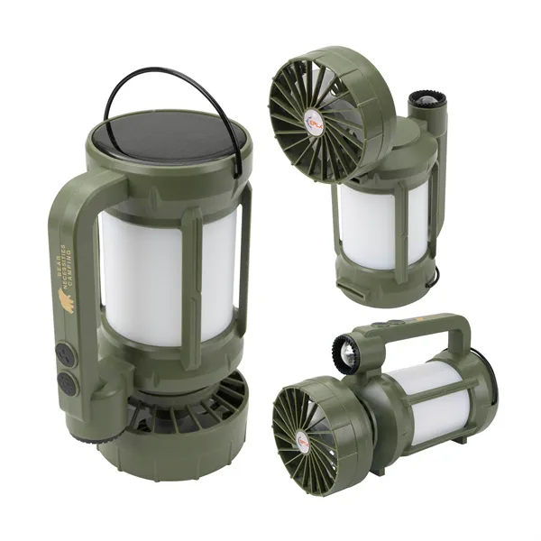 EPEX® Yuma Rechargeable Solar Camping Lantern and Fan