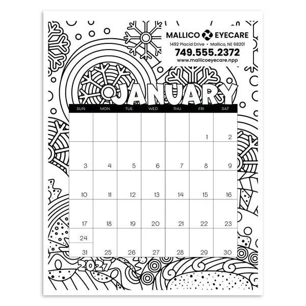 Triumph® Calendars Small Monthly Desk Pad Calendar - Colo...