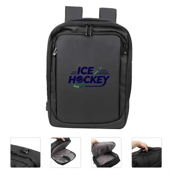 3 Way Convertible Carry On PU Leather Laptop Backpack